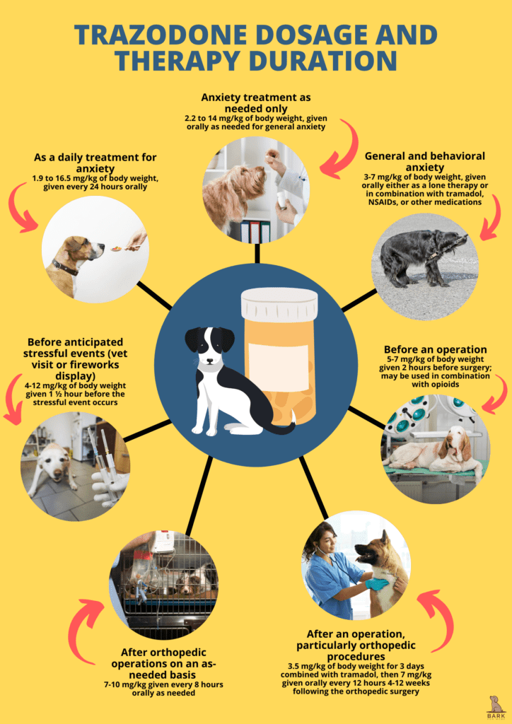 100Mg Trazodone for Dogs Dosage Chart